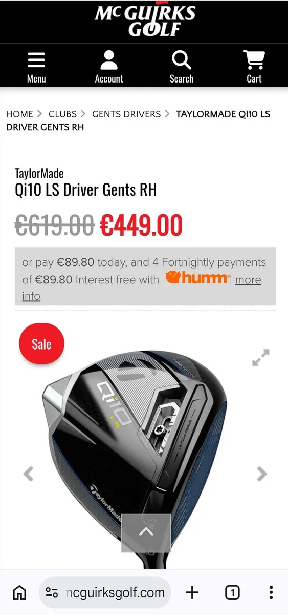 Taylormade Qi10 LS Driver. As New. - Image 2