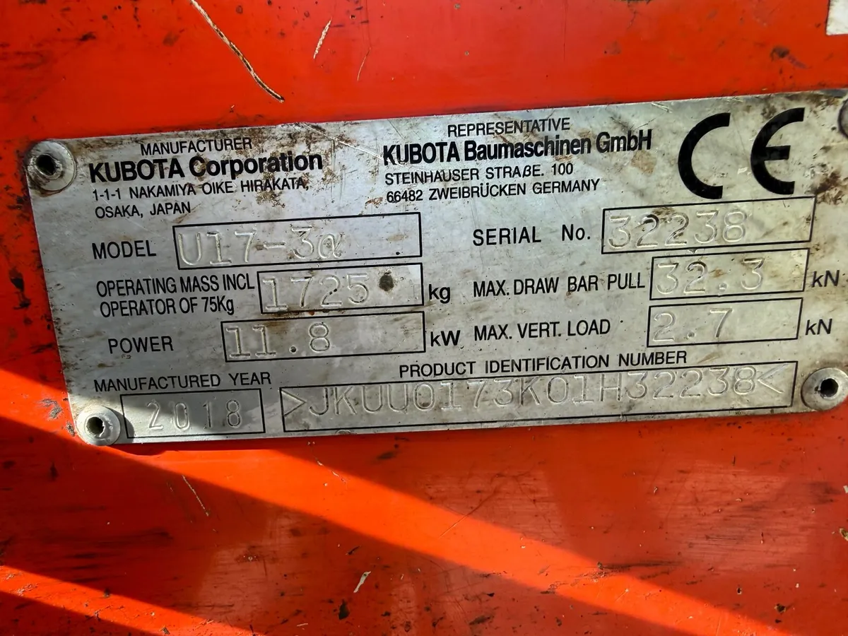 Kubota u17 -3a - Image 2
