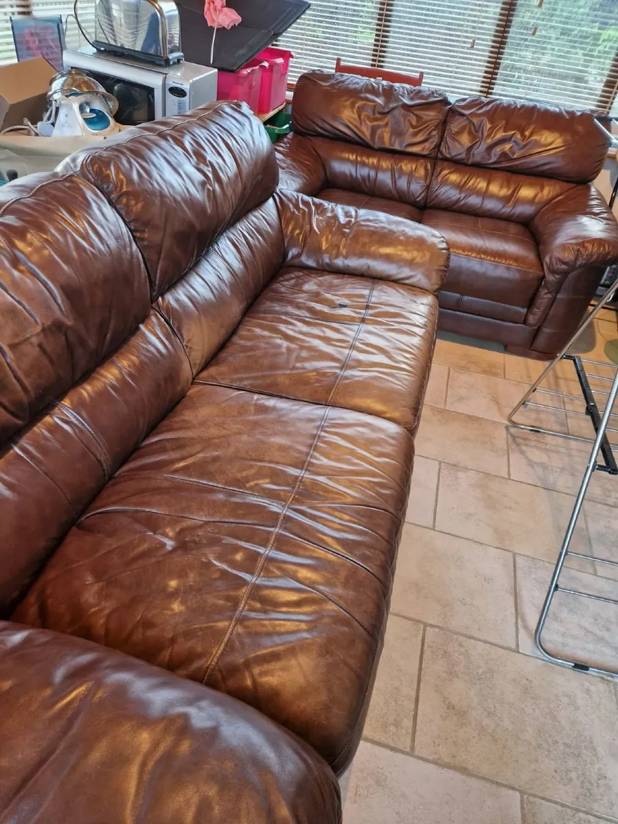leather couch set - Image 2