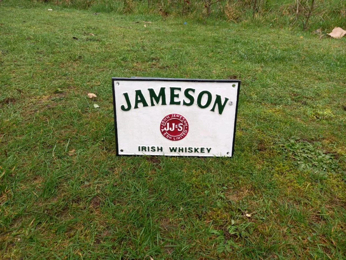 Jameson Cast Iron Sign