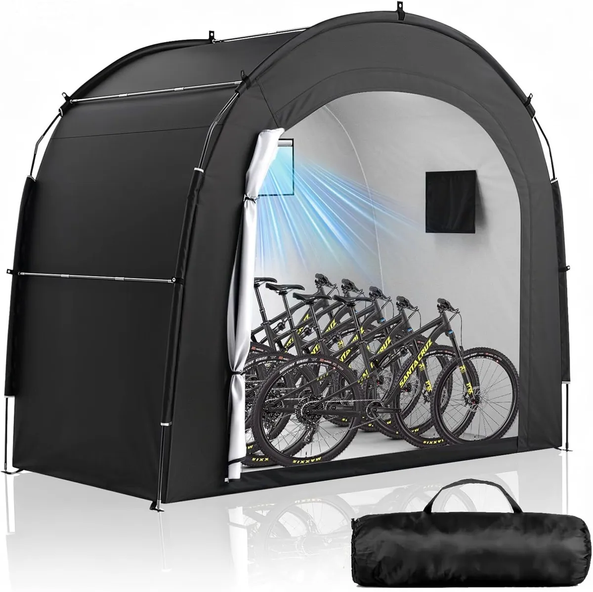 Bike Storage Tent Shed for 5 Bikes Outdoor - Image 1