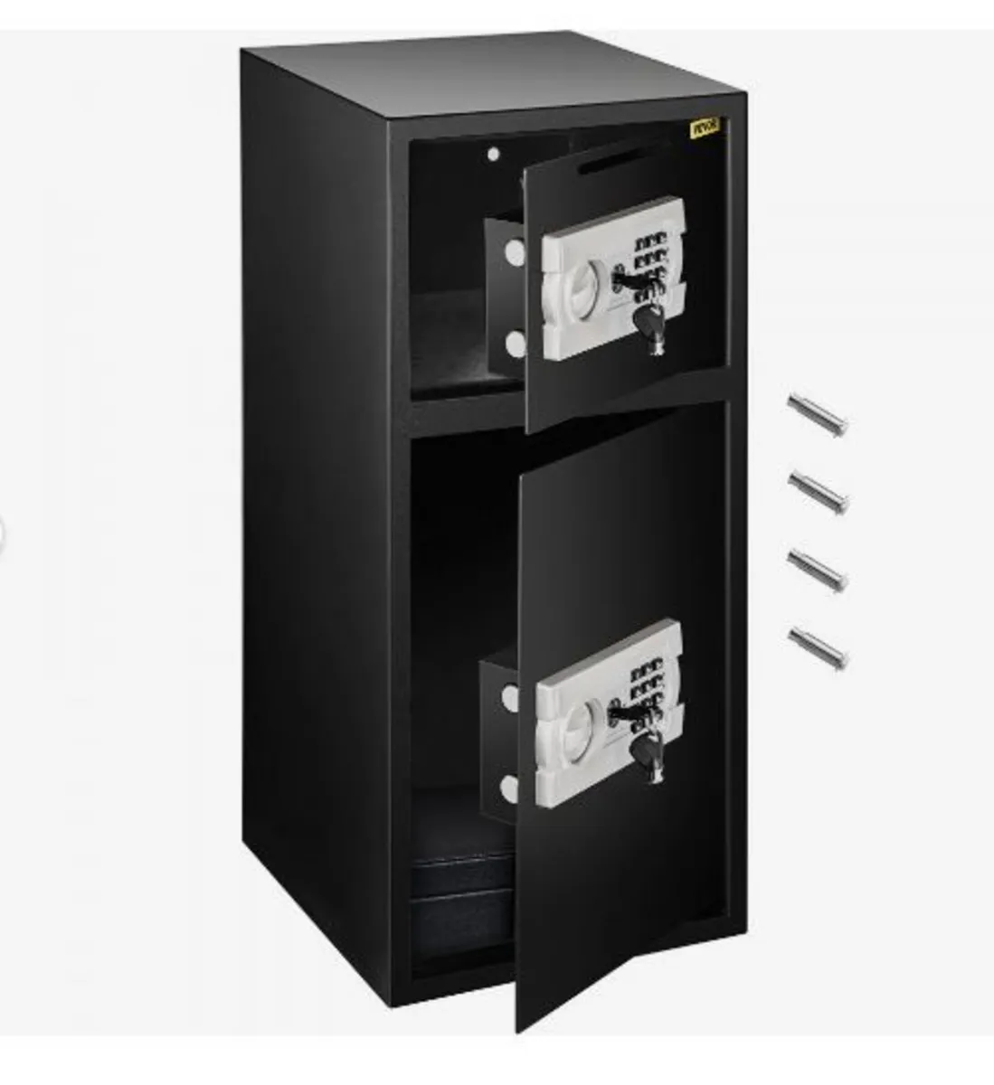 74 L Digital Double Door Safe Depository Box Gun - Image 1