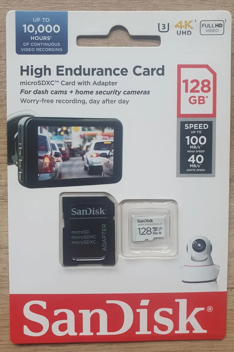 Micro SD Card 128GB Sandisk High Endurance - Image 3