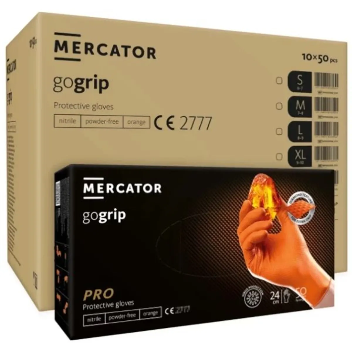 Mercator ORANGE Ideall® Powder Free 'Diamond Textu - Image 1