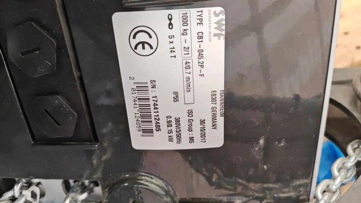 Electric chain hoist new never used - Image 4