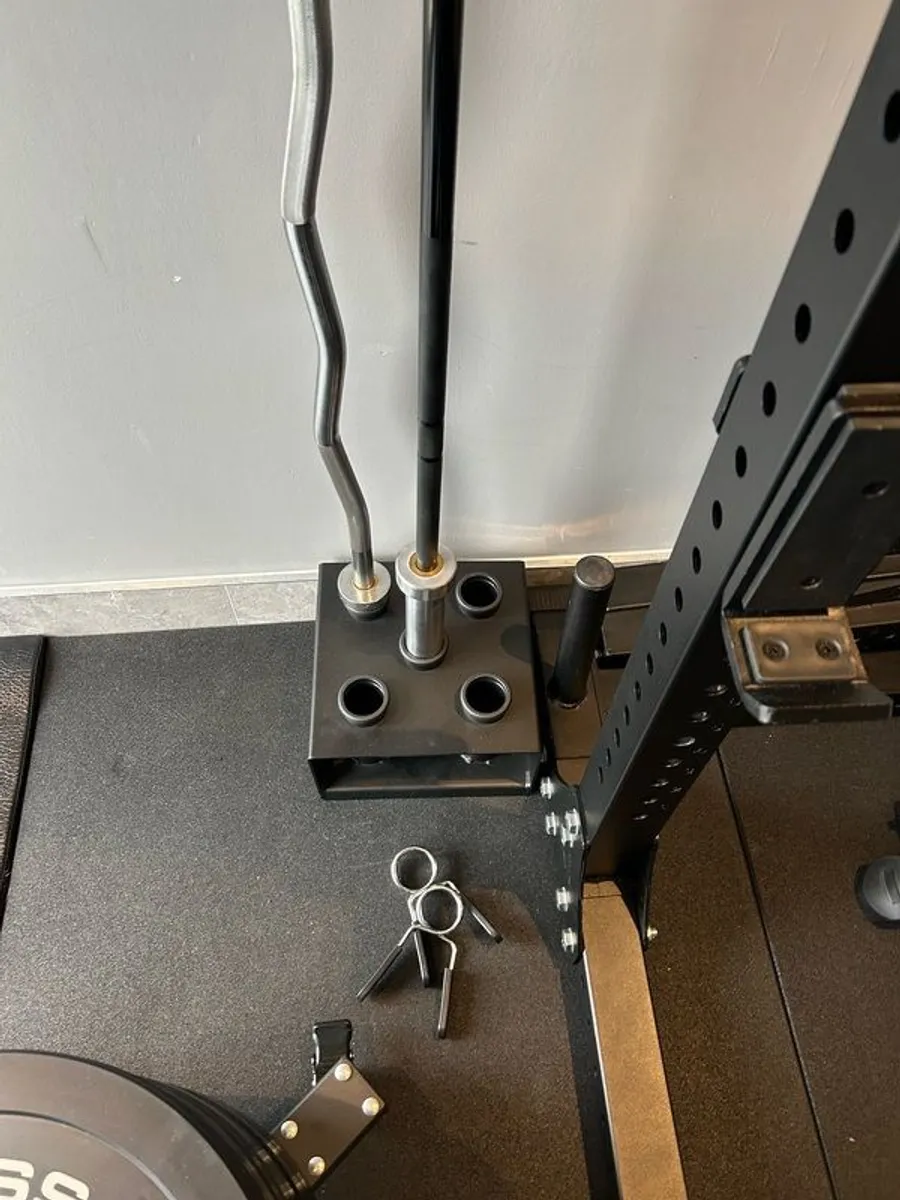 Olympic Barbell / EZ Curl Bar / Bar Stand - Image 1
