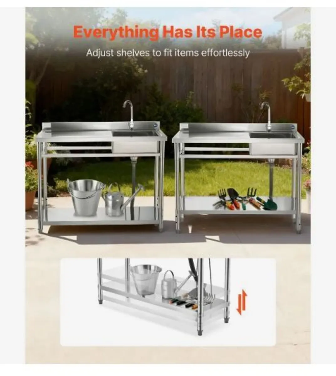 Stainless Steel Utility Sink - Image 3