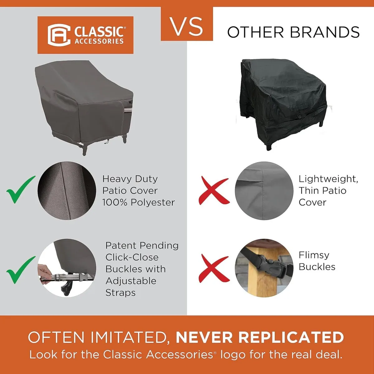 Ravenna Garden V-Shaped Sectional Sofa Cover Dark - Image 4