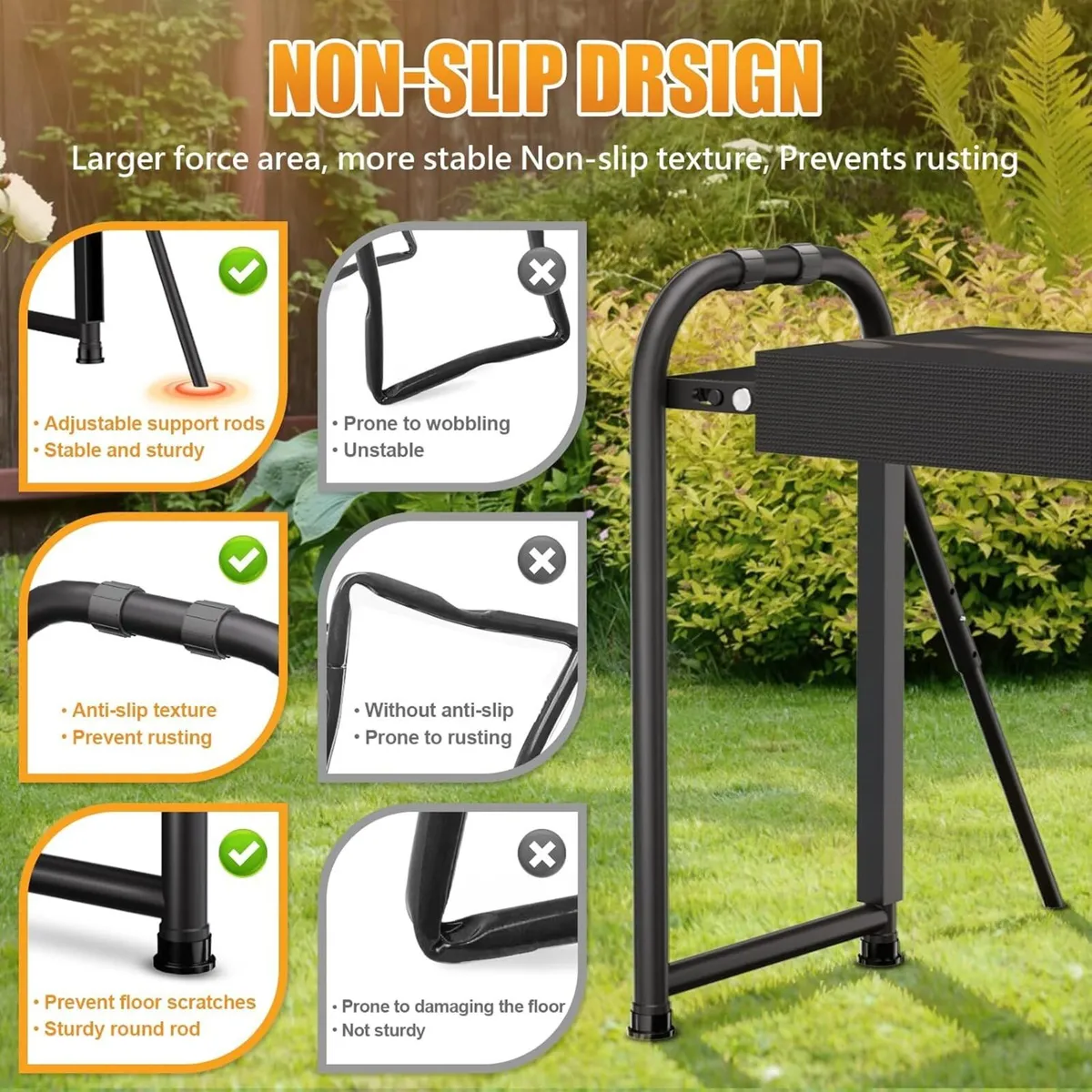 Foldable Garden Kneeling and Seat Anti-Tipping - Image 3
