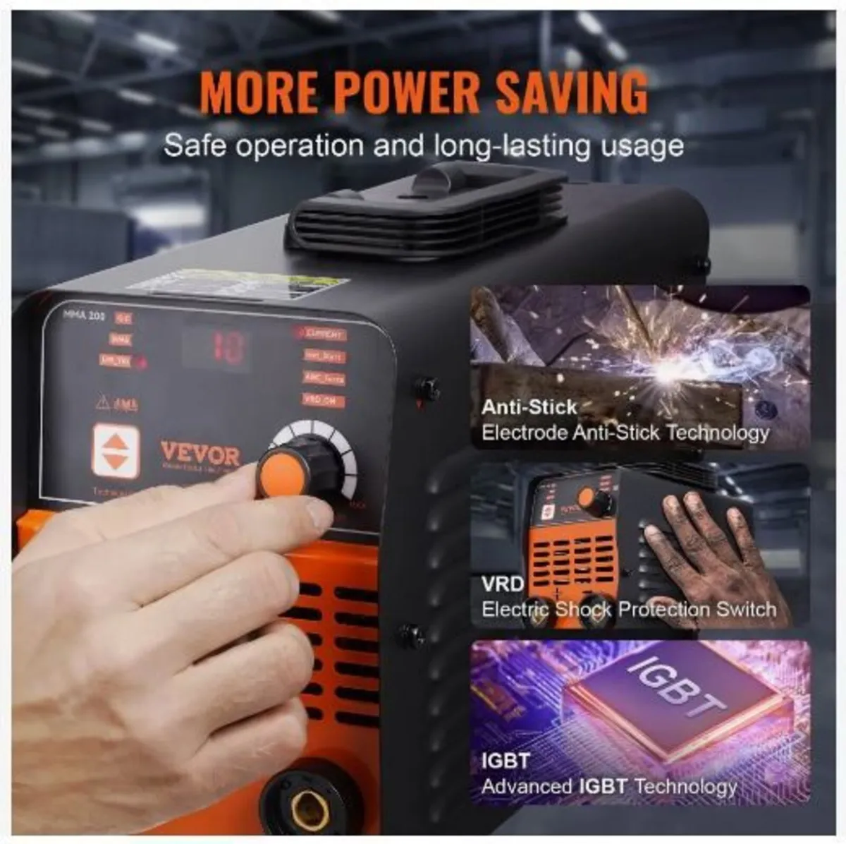 220V Stick Welder, 200A ARC/Lift TIG Welding - Image 4