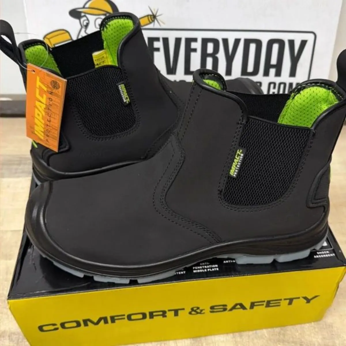 Impact Protection HI-TEC Slip On Steel Toe Safety - Image 2