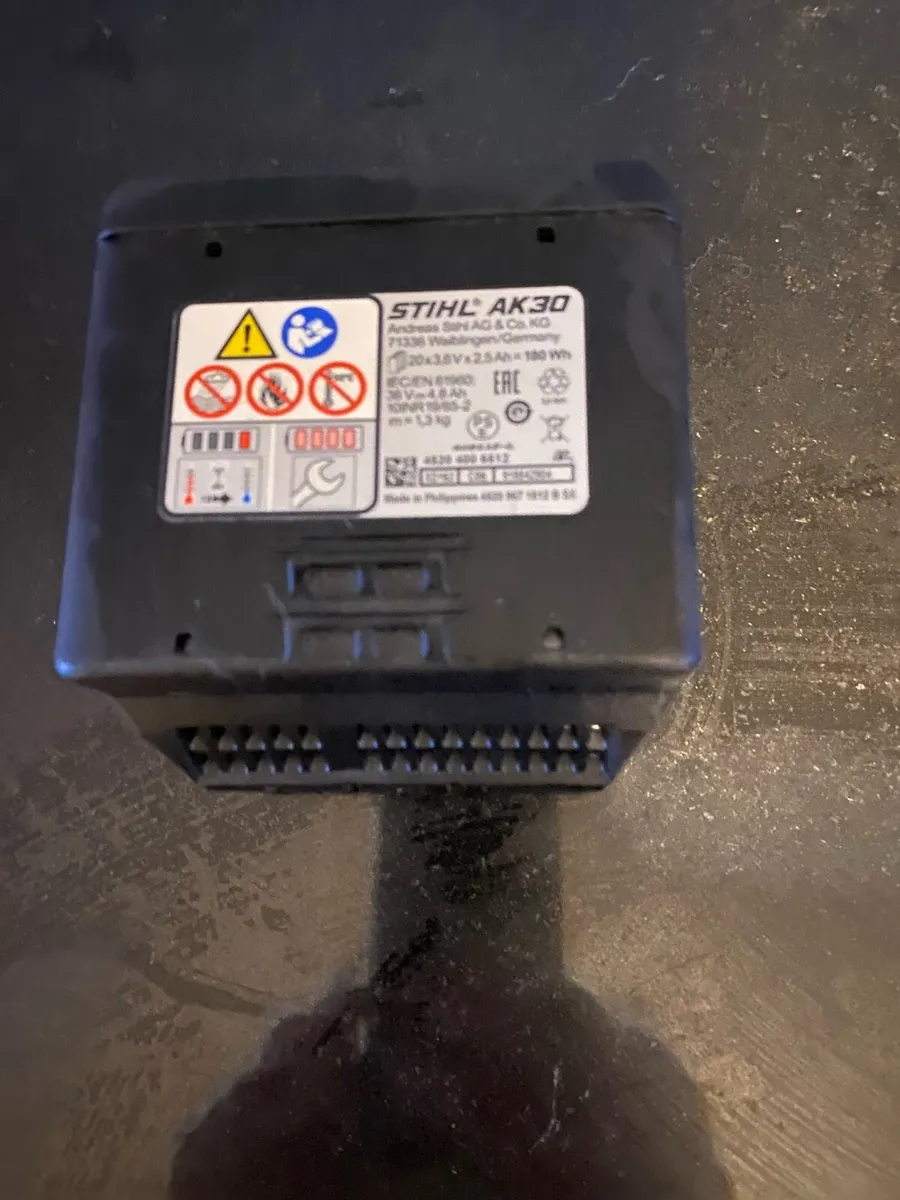 Stihl RLA 240 lawn scarifier battery and charger - Image 3