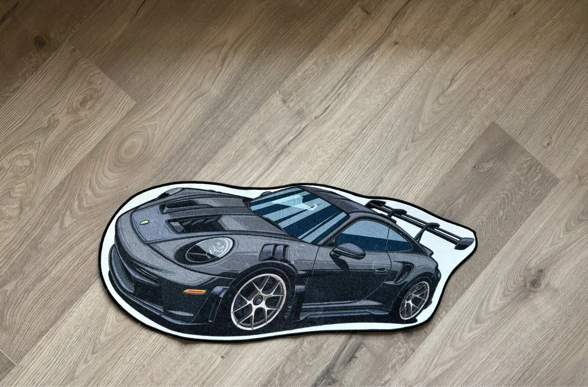 Porsche Style Car Rug / Kids Bedroom Mat - Image 1
