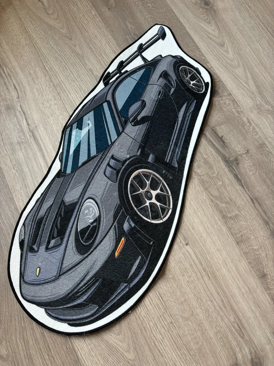 Porsche Style Car Rug / Kids Bedroom Mat - Image 2