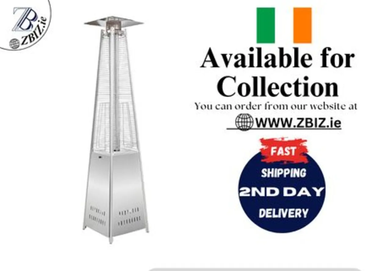 Gas Patio Heater Pyramid 13kW Outdoor Garden - Image 1