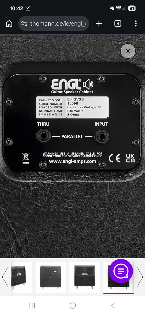 Engl Pro VS412 Cabinet - Image 2