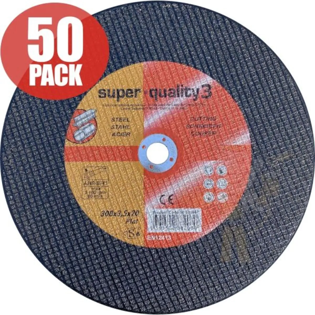 Super Quality 3 Steel Flat Cutting Disc 12 Inch (3 - Image 1