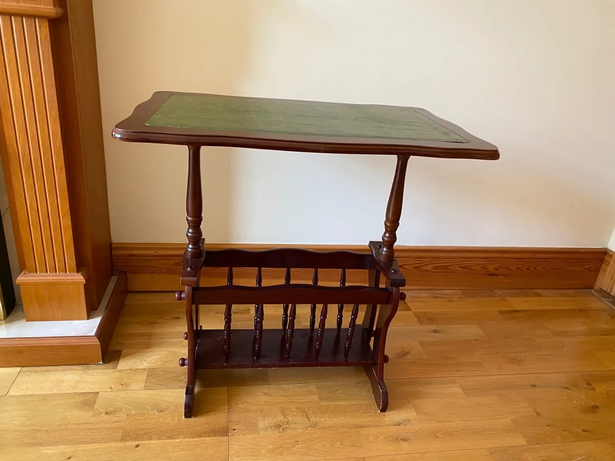 TV Cabinet, Table with Newspaper Rack - Image 2