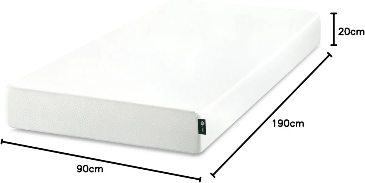 Foam Mattress Memory White Single - Image 3