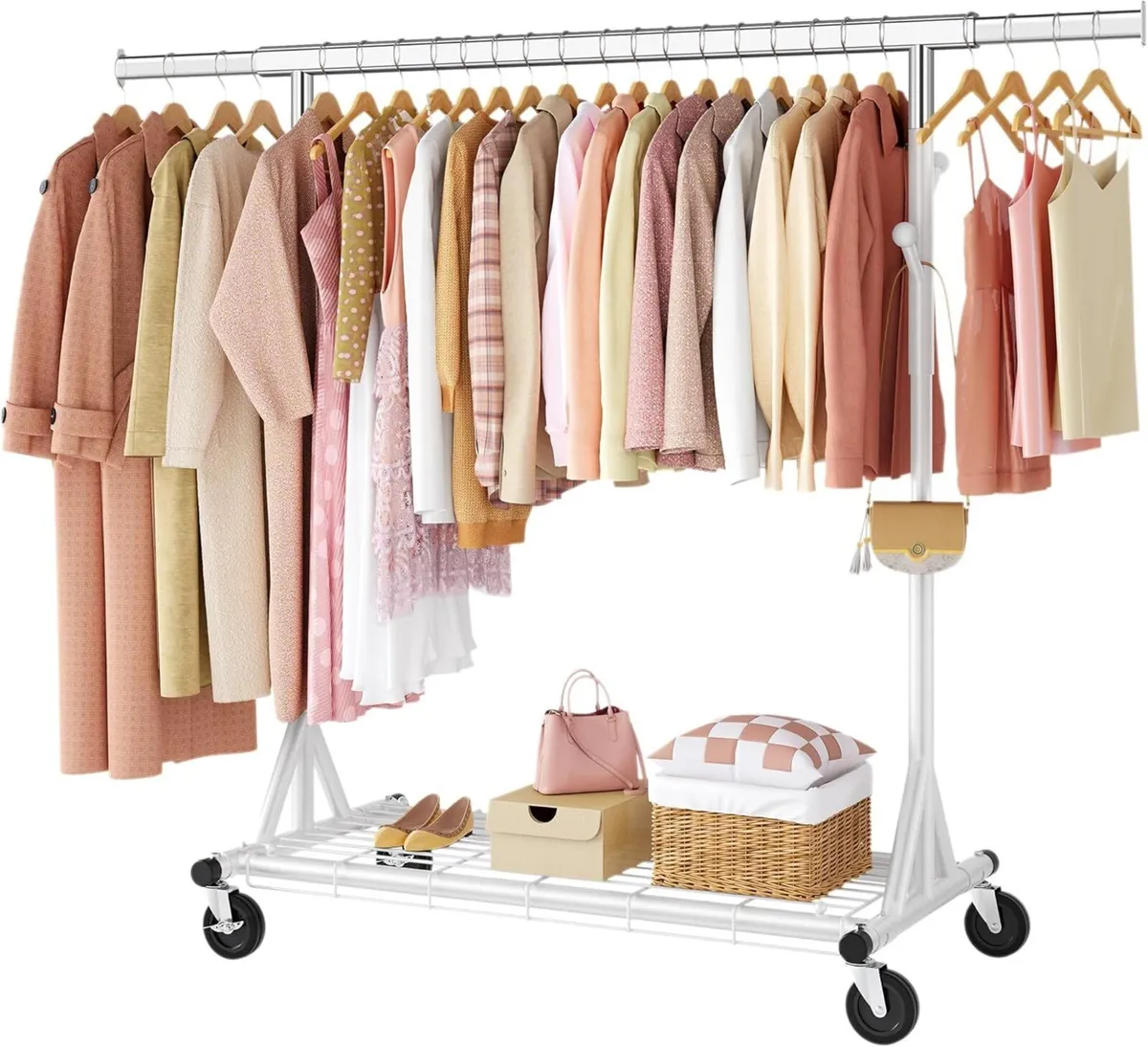 Clothes Rail Heavy Duty Extendable Adjustable - Image 1