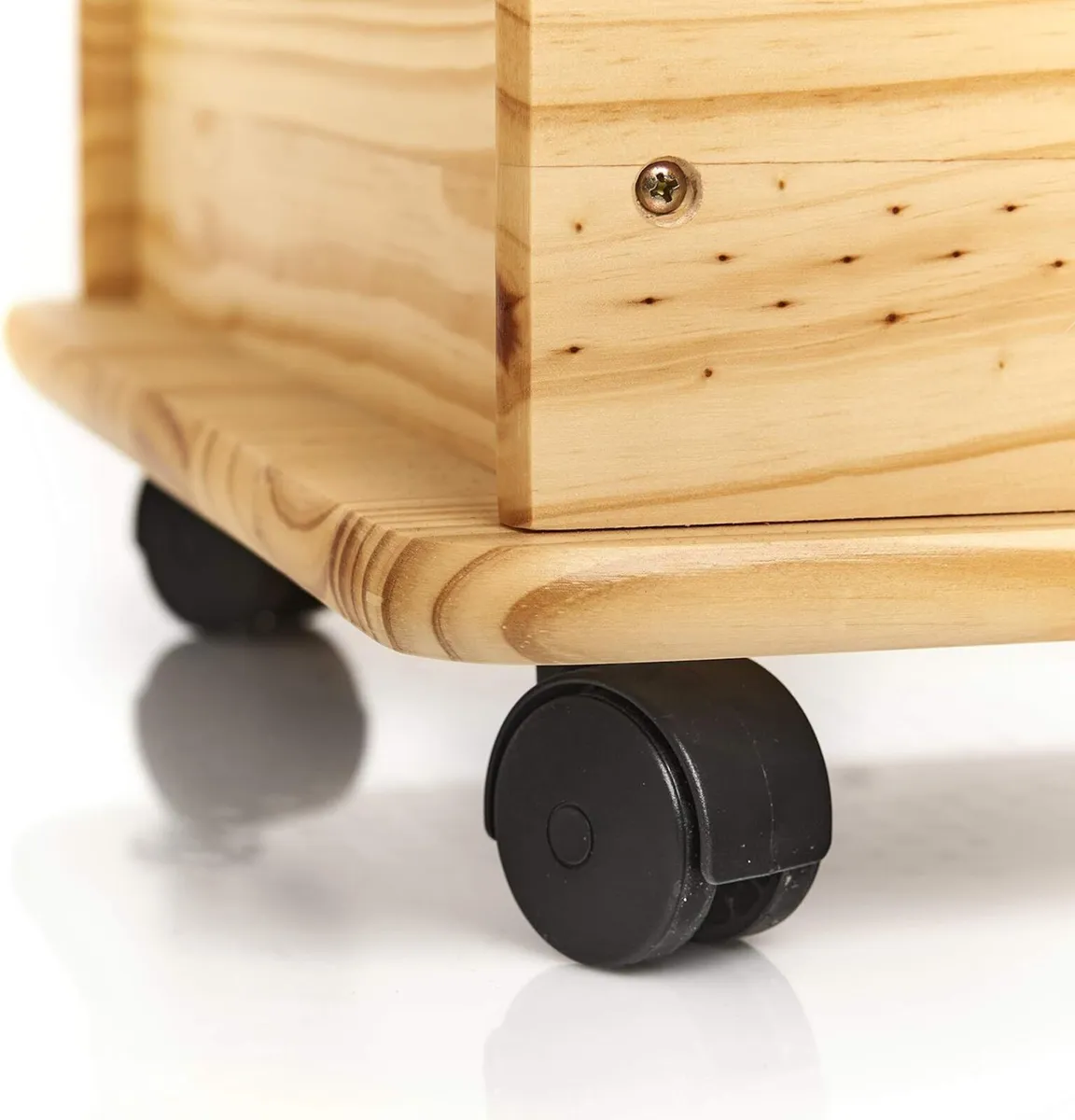 Toy Box with Wheels Pine / 73 x 39.5 45 - Image 4
