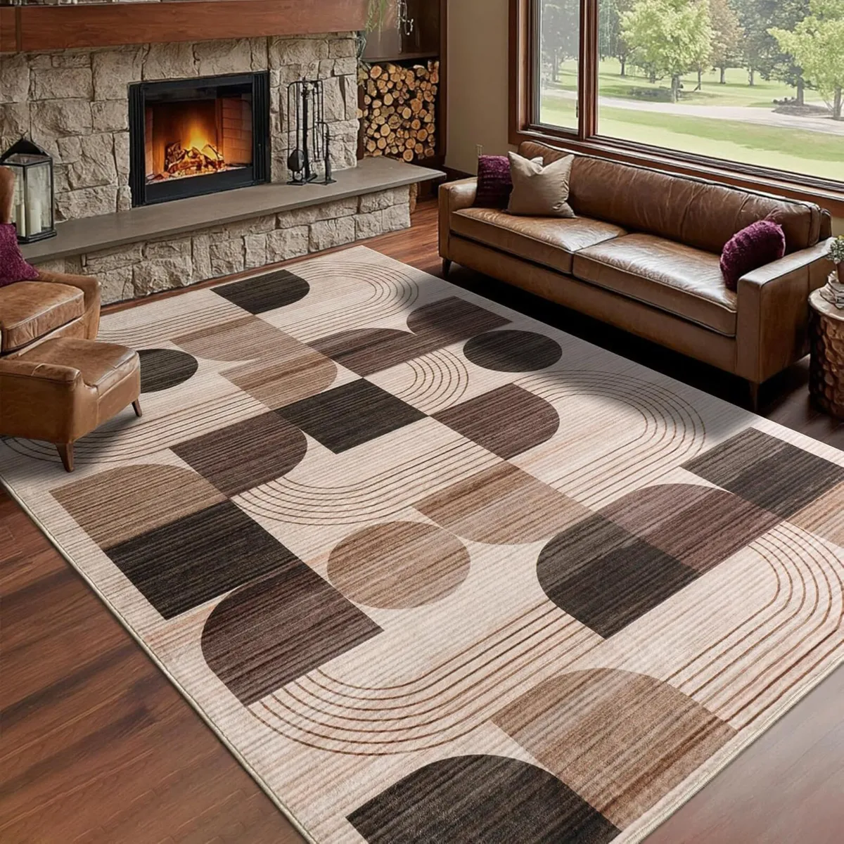 Luxury Large Area Rugs for Living Room Modern - Image 1
