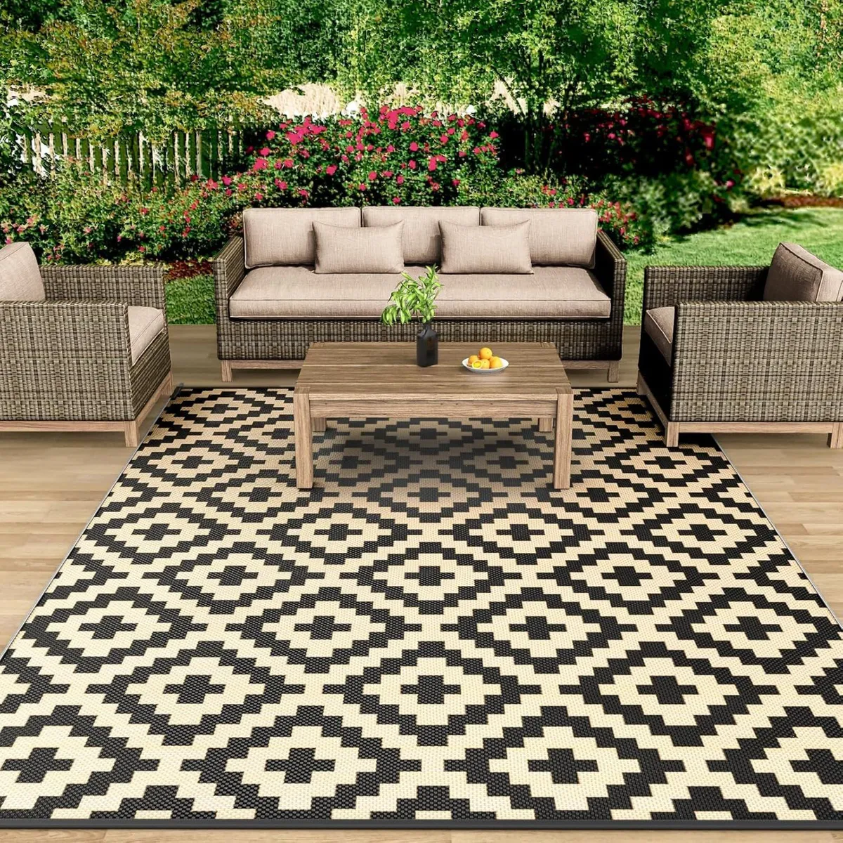 Extra Large Outdoor Rug for Patios Waterproof - Image 1