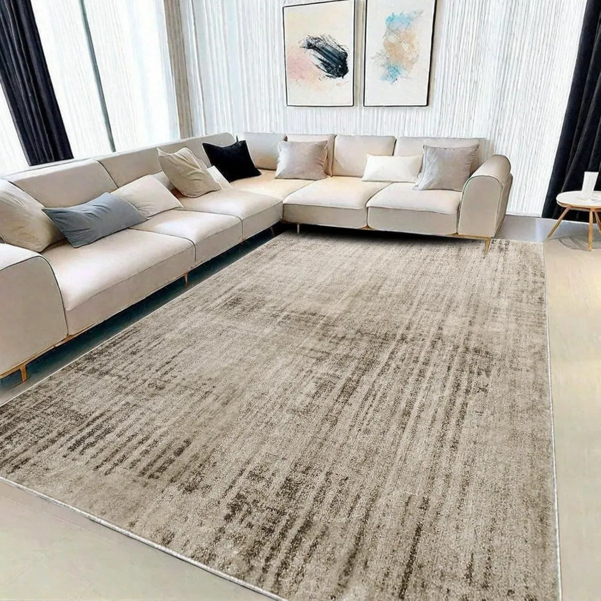 Rugs Living Room Abstract Modern Rug Soft Bedroom - Image 1