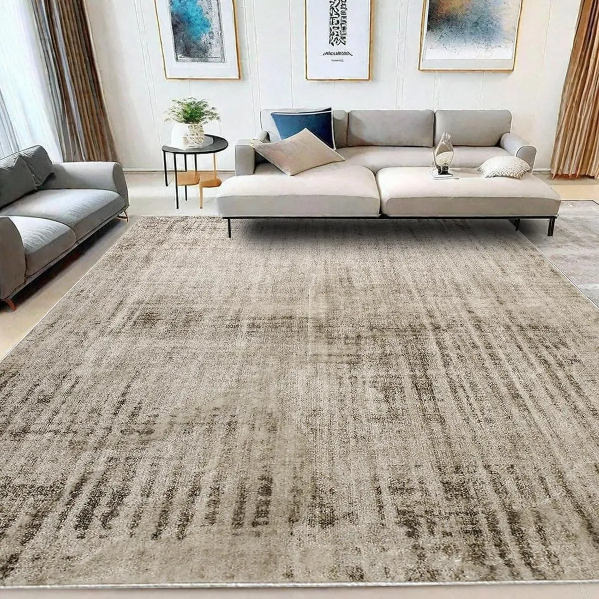 Rugs Living Room Abstract Modern Rug Soft Bedroom - Image 3