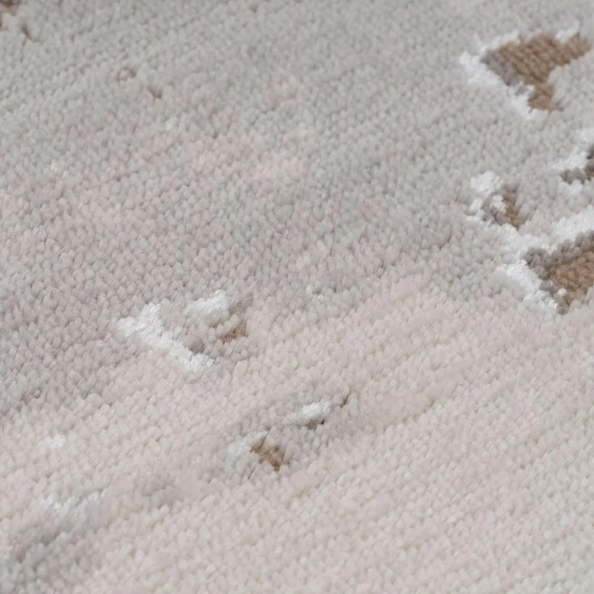 Designer Greige Abstract Living Room Area Rug - Image 2