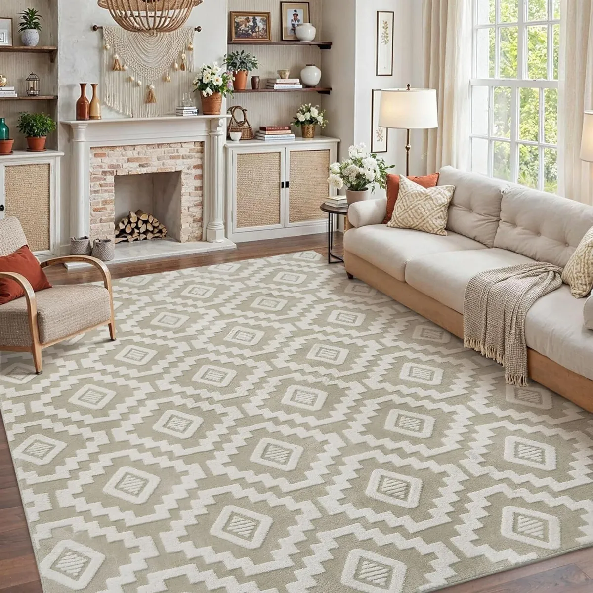 Rugs Living Room 200x300cm Fluffy Area for - Image 1