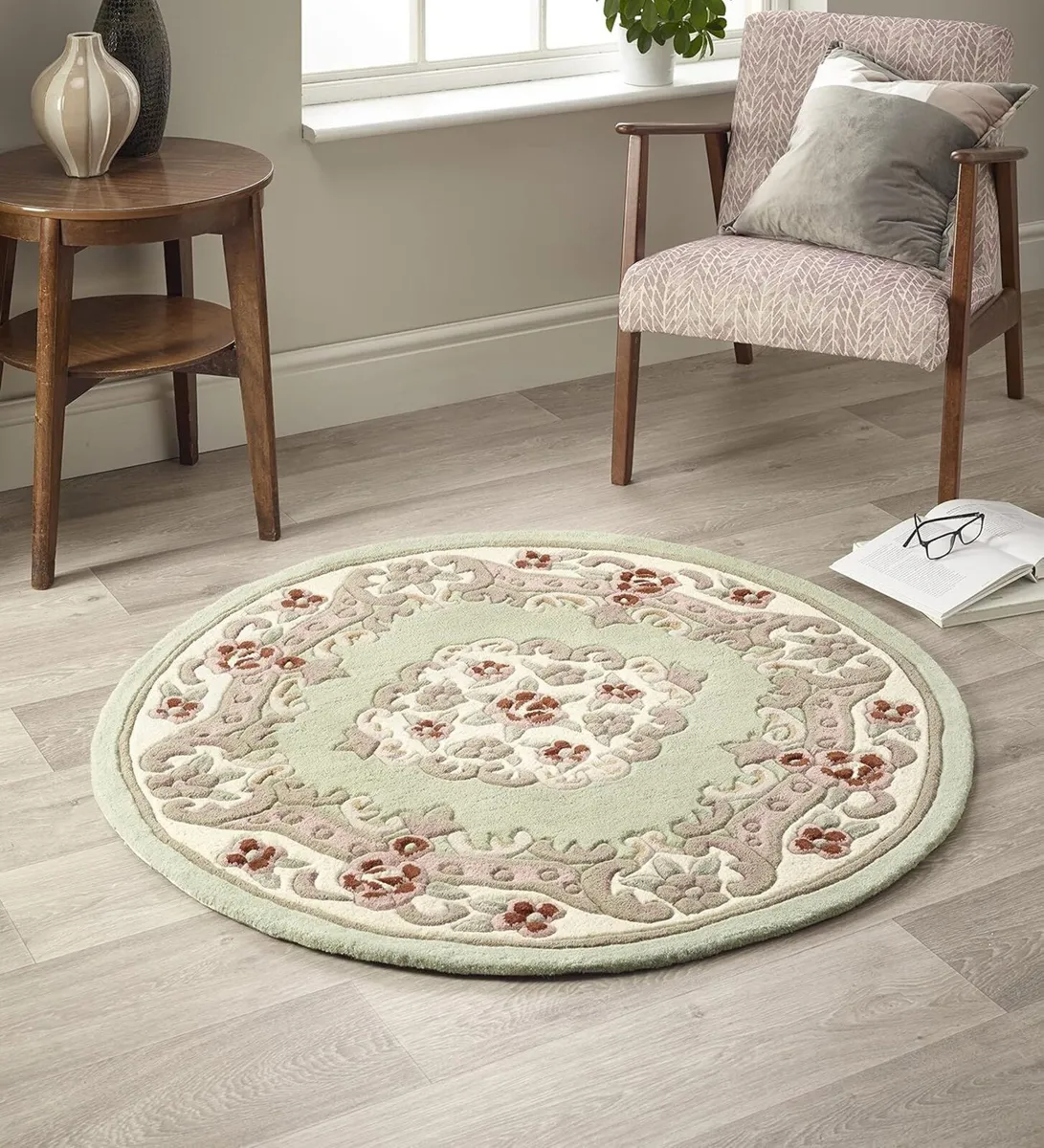 Lotus Premium Traditional Rug Aubusson Wool Heavy - Image 1