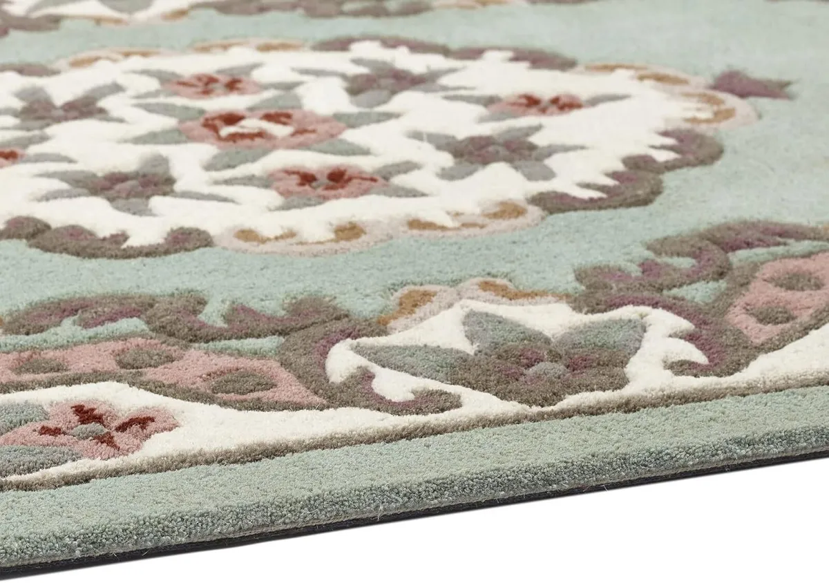Lotus Premium Traditional Rug Aubusson Wool Heavy - Image 4