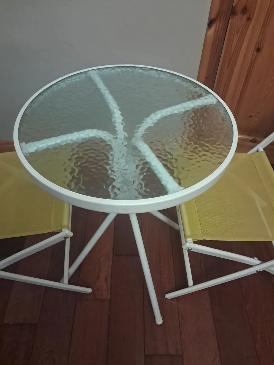 Bistro table and chairs - Image 3