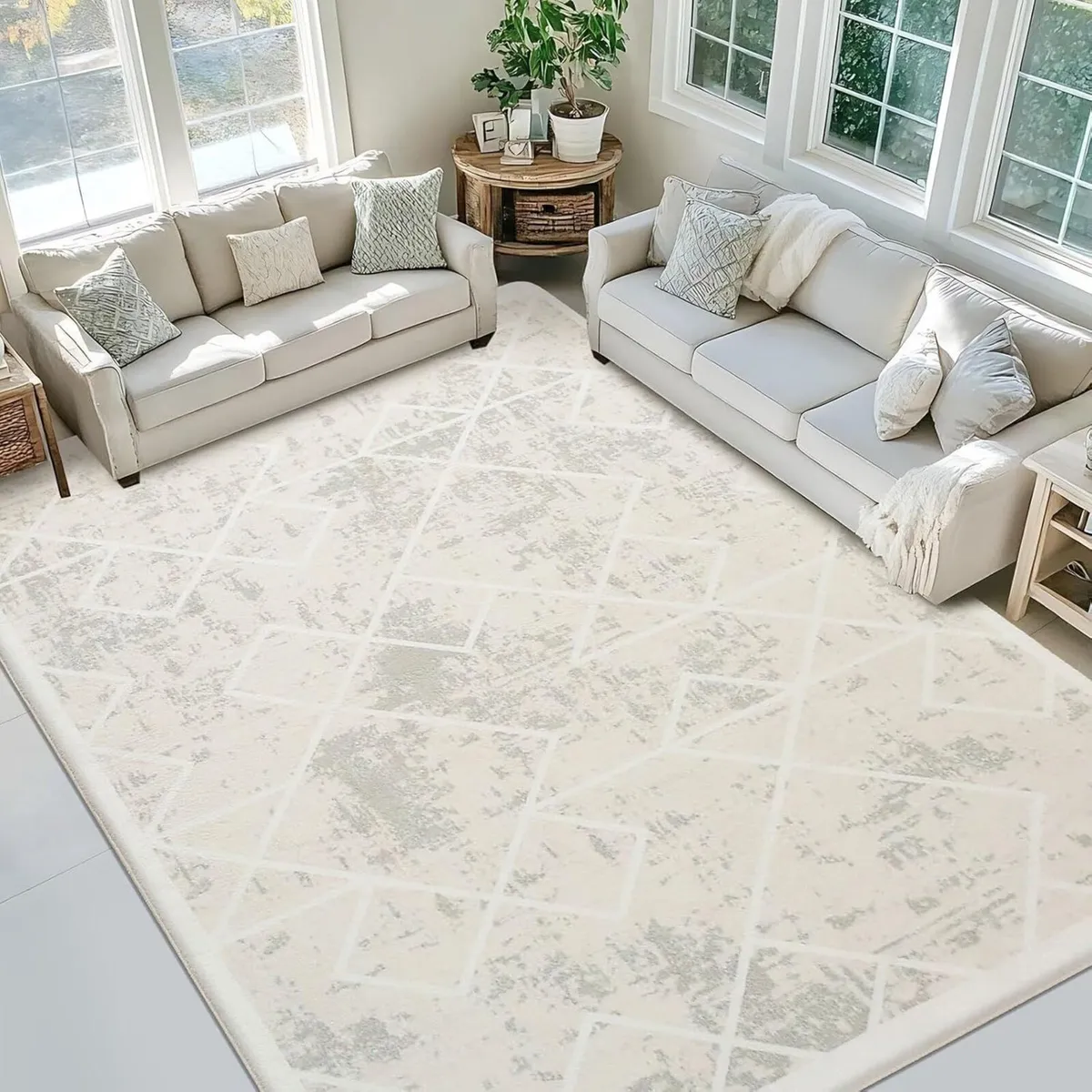 Rugs Living Room Bedroom Rug Modern Short Pile - Image 1