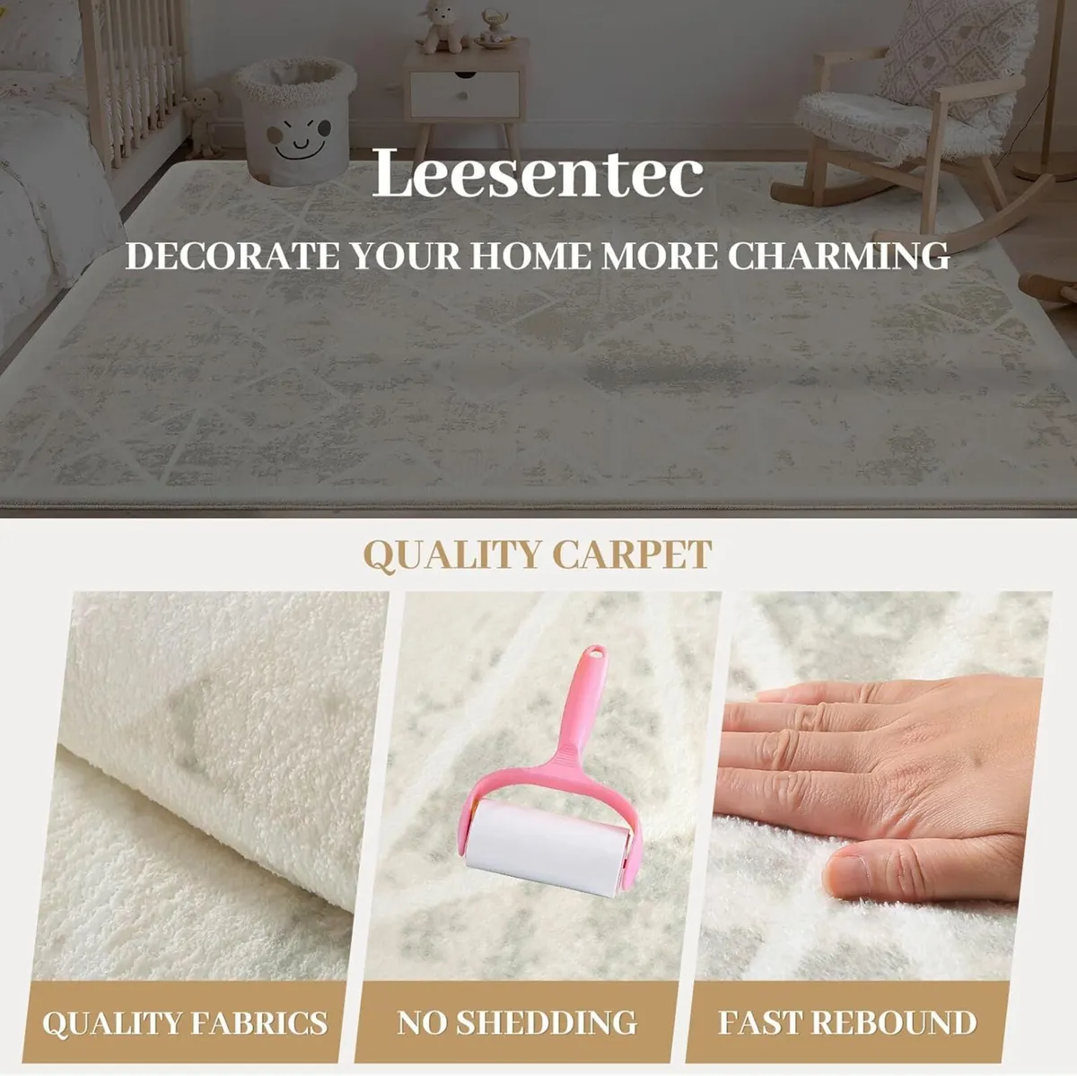 Rugs Living Room Bedroom Rug Modern Short Pile - Image 3