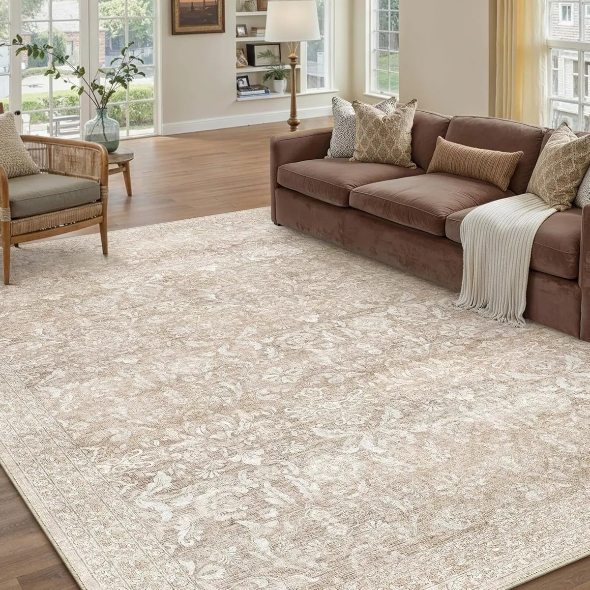 Vintage Beige Rugs Living Room Area Rug 160x230cm - Image 1