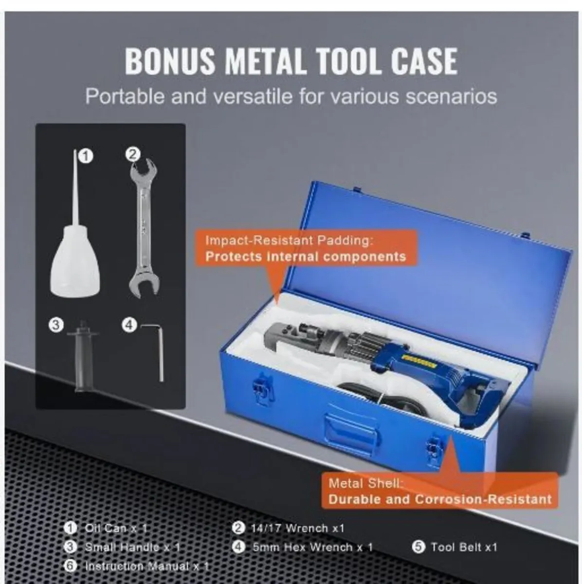 Electric Hydraulic Rebar Cutter, 1000W - Image 2