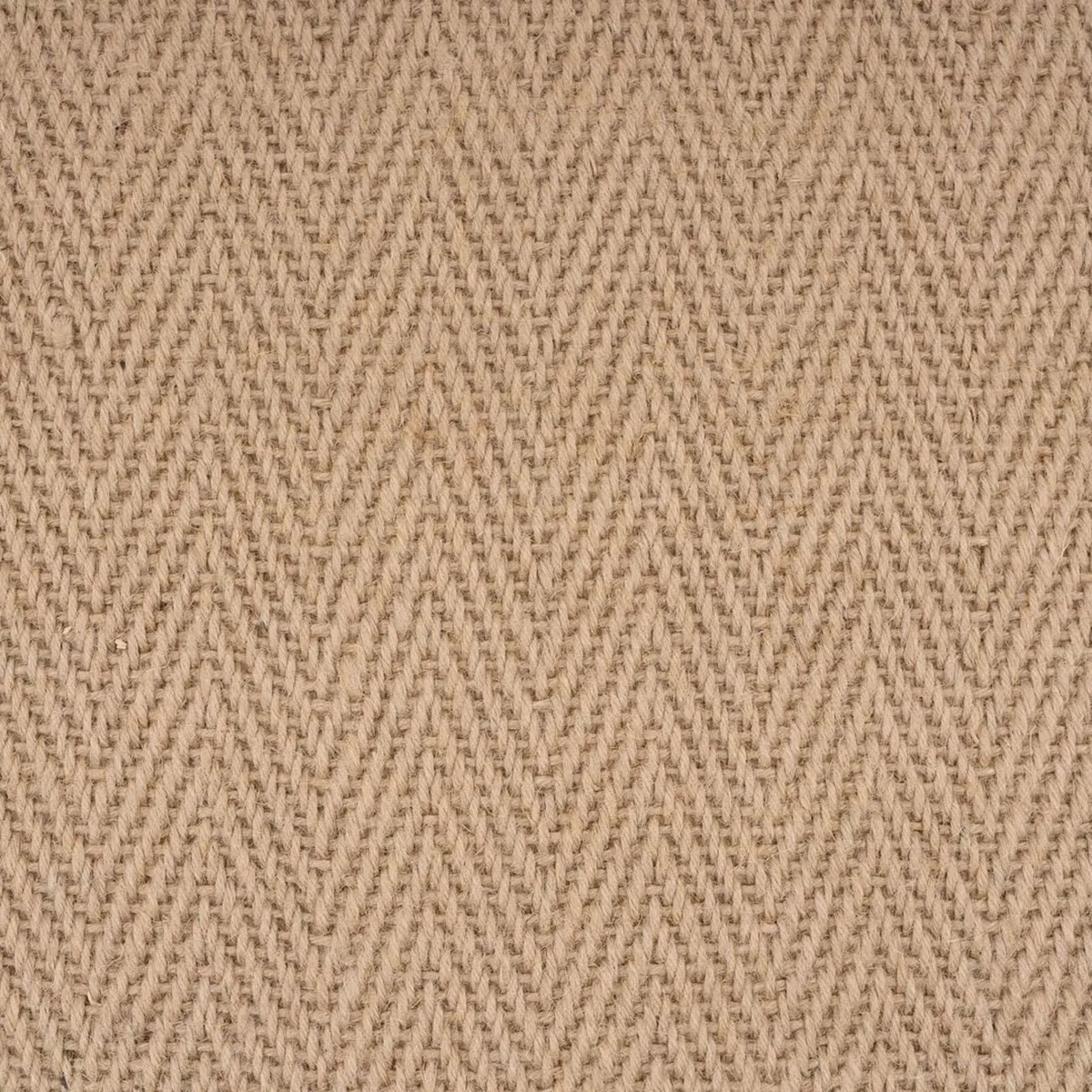 Natural Herringbone Navy Cotton Border Jute - Image 3