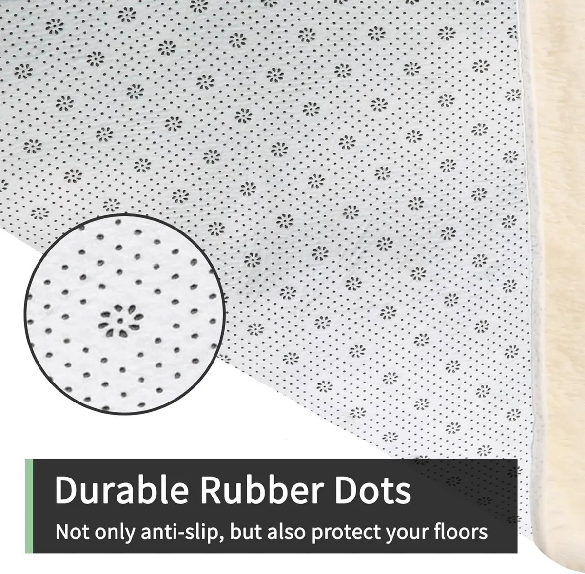 Rugs Living Room 200x300cm Cream Area for Bedroom - Image 4