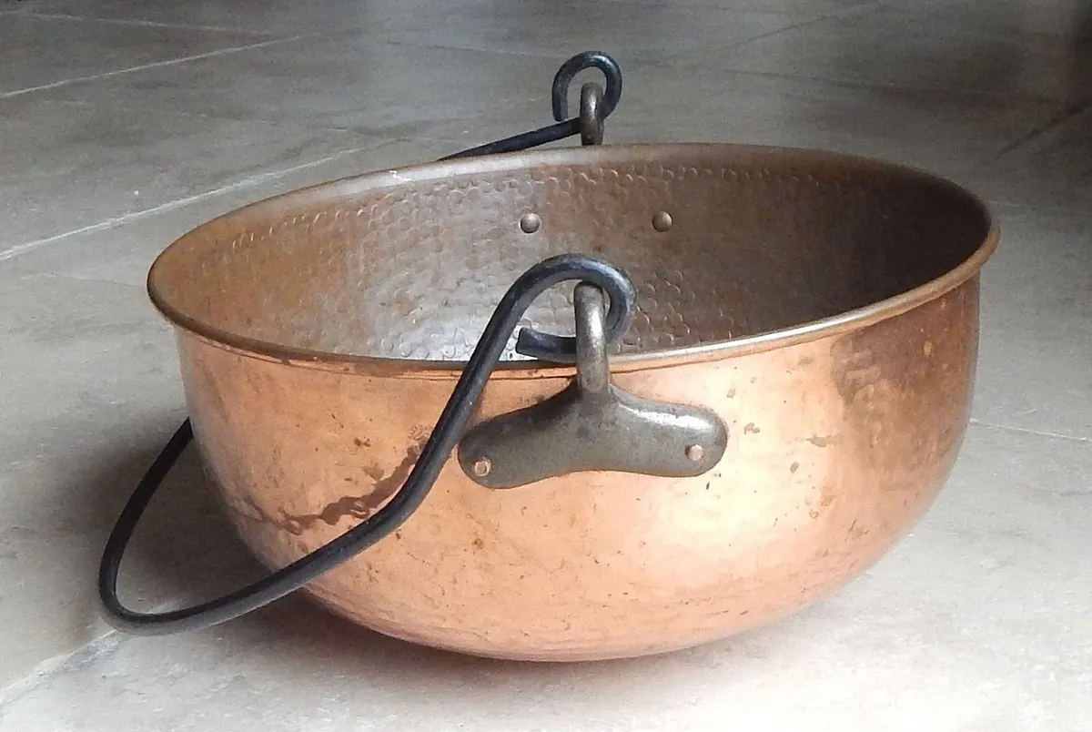 Large Vintage Hand Made French Confiture / Jam Pan - Image 2