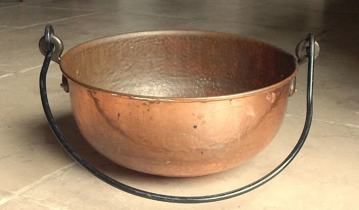 Large Vintage Hand Made French Confiture / Jam Pan - Image 1