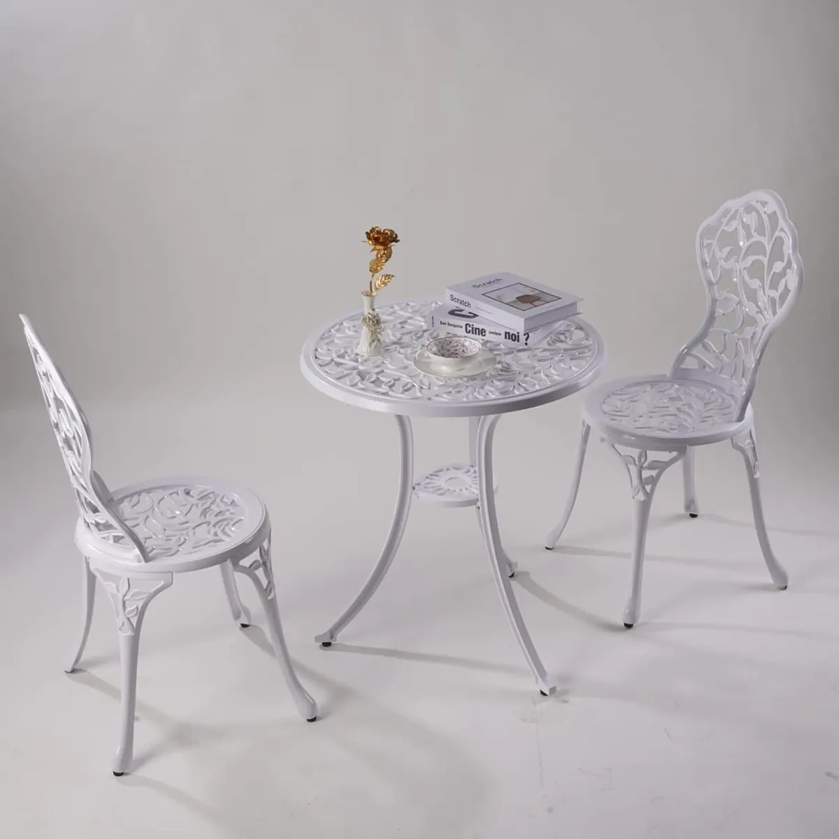 Garden Furniture Set 3-Piece Aluminium Casting - Image 4