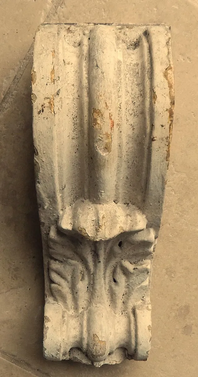 Pair of Heavy Vintage Plaster/Concrete Corbels - Image 4