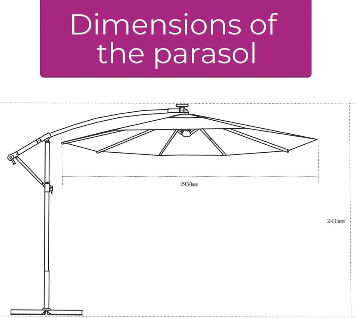 3M Garden Banana Outdoor Waterproof Freestanding - Image 3