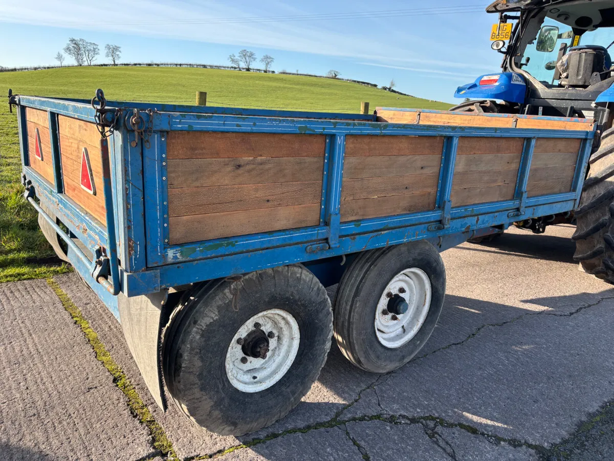 Tractor tipping trailer 10ft x 6ft 6”dropside - Image 1