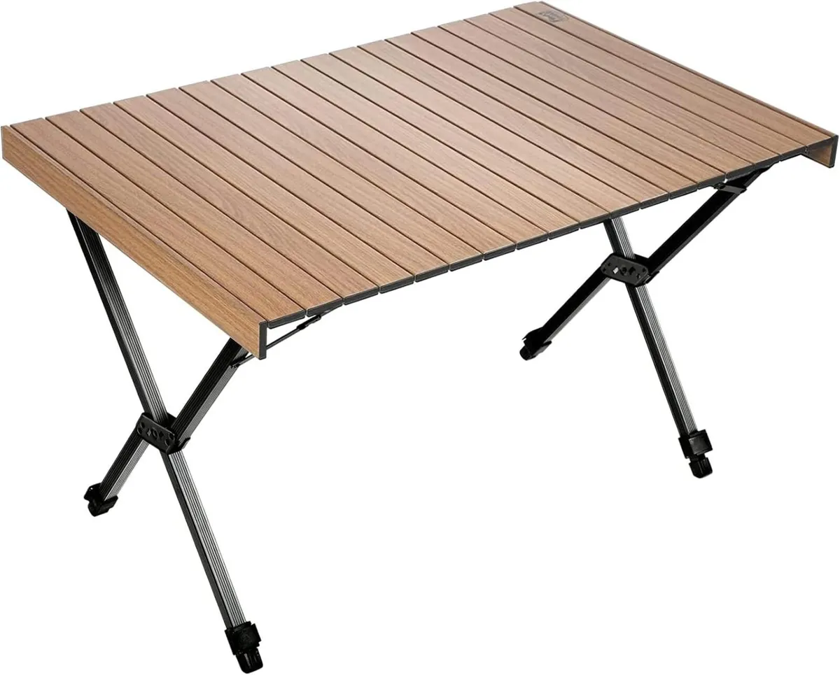 Folding Camping Table Fold up Aluminum Foldable - Image 1