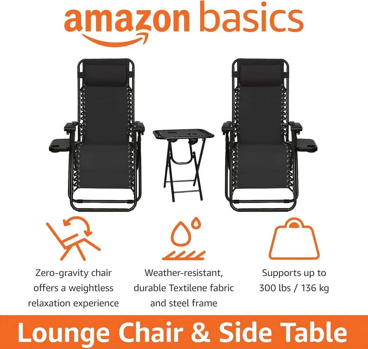 Zero Gravity Chair with Side Table for Relaxing - Image 4