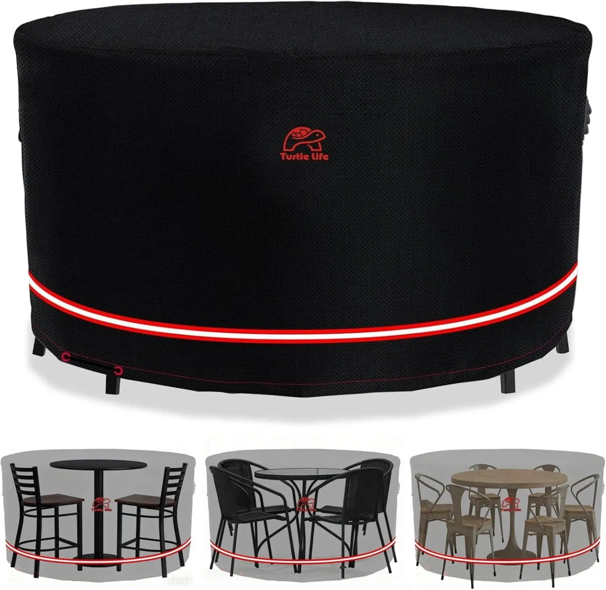 Turtle-Life Garden Furniture Covers Round Table - Image 1