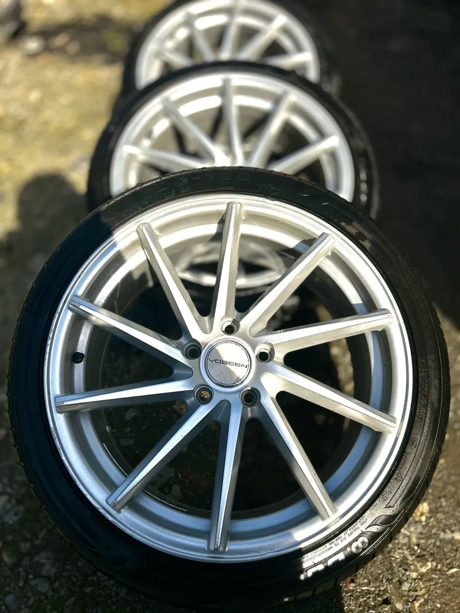 18” Vossen Style Alloy Wheels + Tyres - Clean Set - Image 2